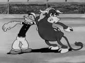 Popeye, the sailor, Popeye the Sailor, bull, rodeo, Bluto, Olive Oyl